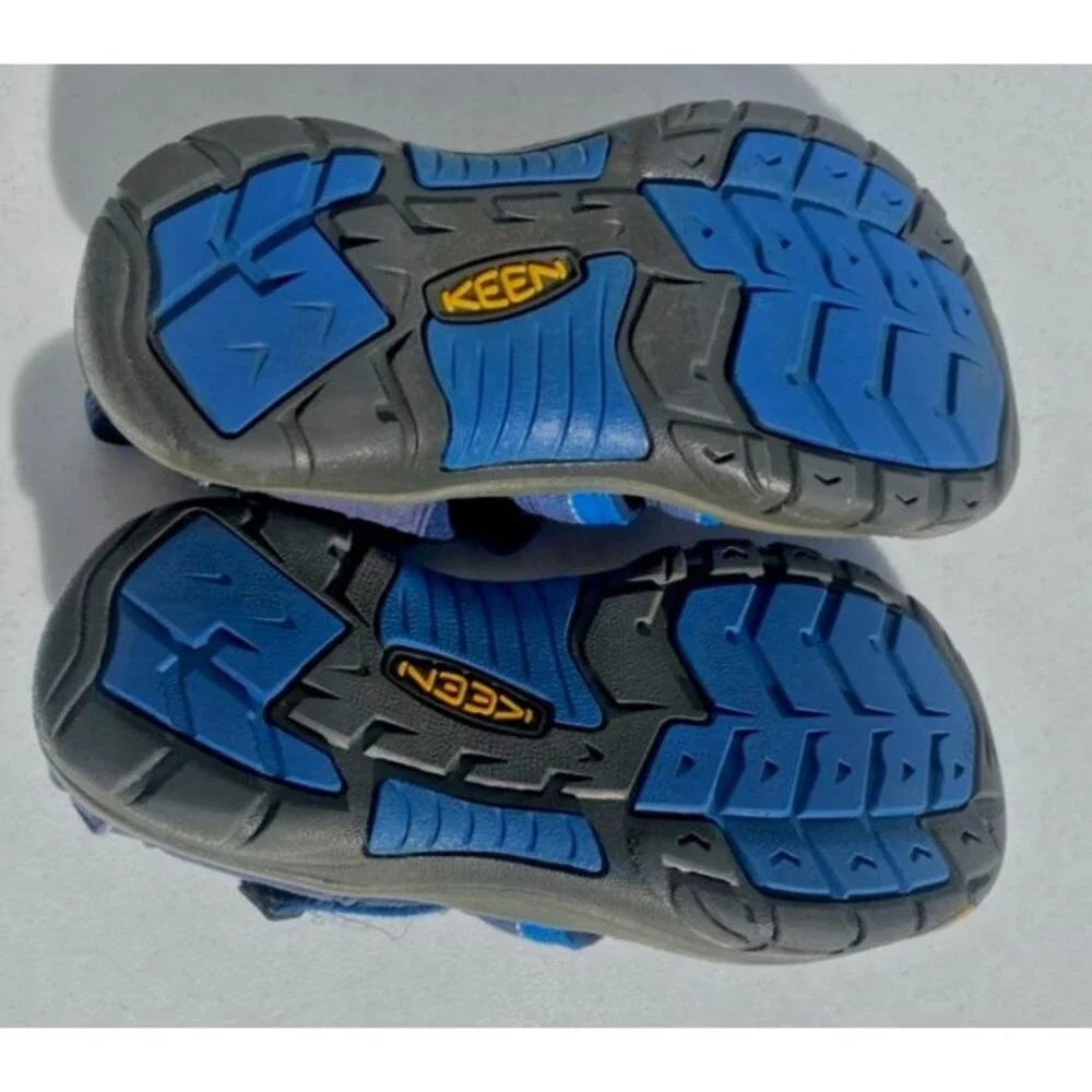 KEEN Newport H2 Kids Boys Sport Waterproof Sandals Shoes Size 3 Blue Closed Toe